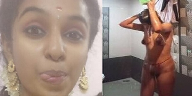 Slim Tamil Girl Nude Bath And Seductive Topless