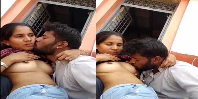 Kannada Sex Village - Kannada village girl getting her boobs sucked outdoors - Village Sex Videos