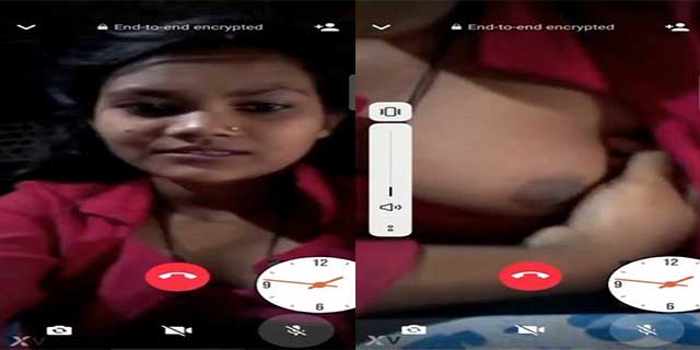Whatsapp Village Sex Videos - Village girl boobs show on Whatsapp video call