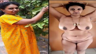 Big boobs Tamil aunty naked in the bathroom