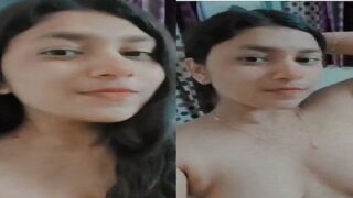 Innocent village girl nude selfie boobs showing