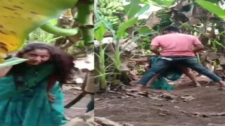 Mallu wife village xxx cheating sex at backyard