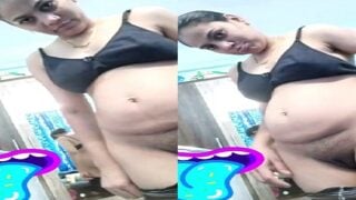 Pregnant Indian wife village pussy show video call