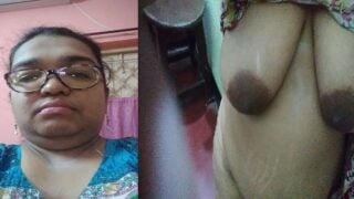 Tanker boobs chubby girl nude selfie video