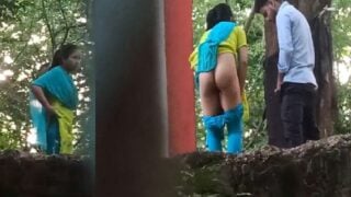 Lovers in jungle fucking hidden sex cam video