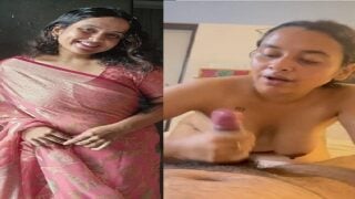 Indian maal deep blowjob with big boobs showing